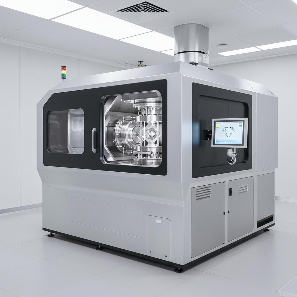 A brilliant lab-grown diamond sparkling under soft lighting, showcasing its unmatched clarity and brilliance.