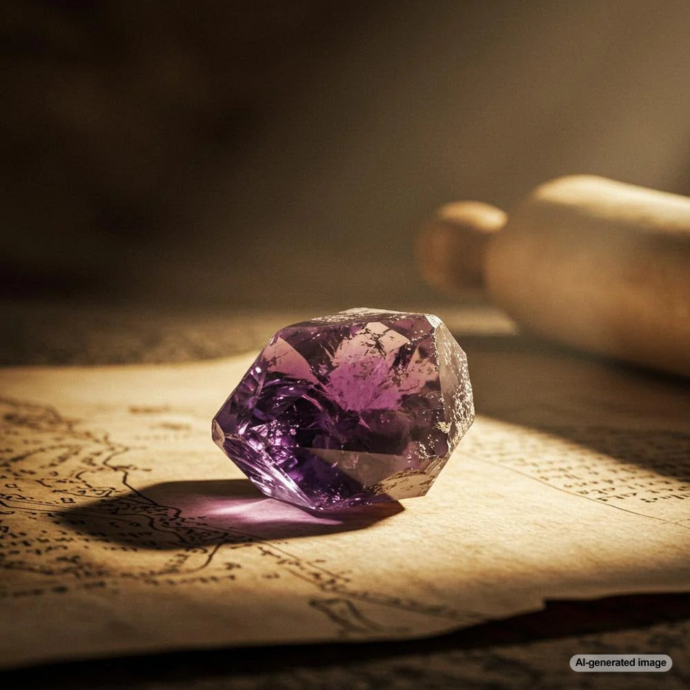 Beautiful amethyst gemstone jewelry showcasing its deep purple color and spiritual significance