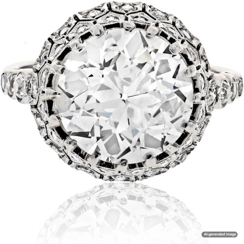 Comparison of Old European Cut and Brilliant Round diamonds showcasing their unique faceting and brilliance