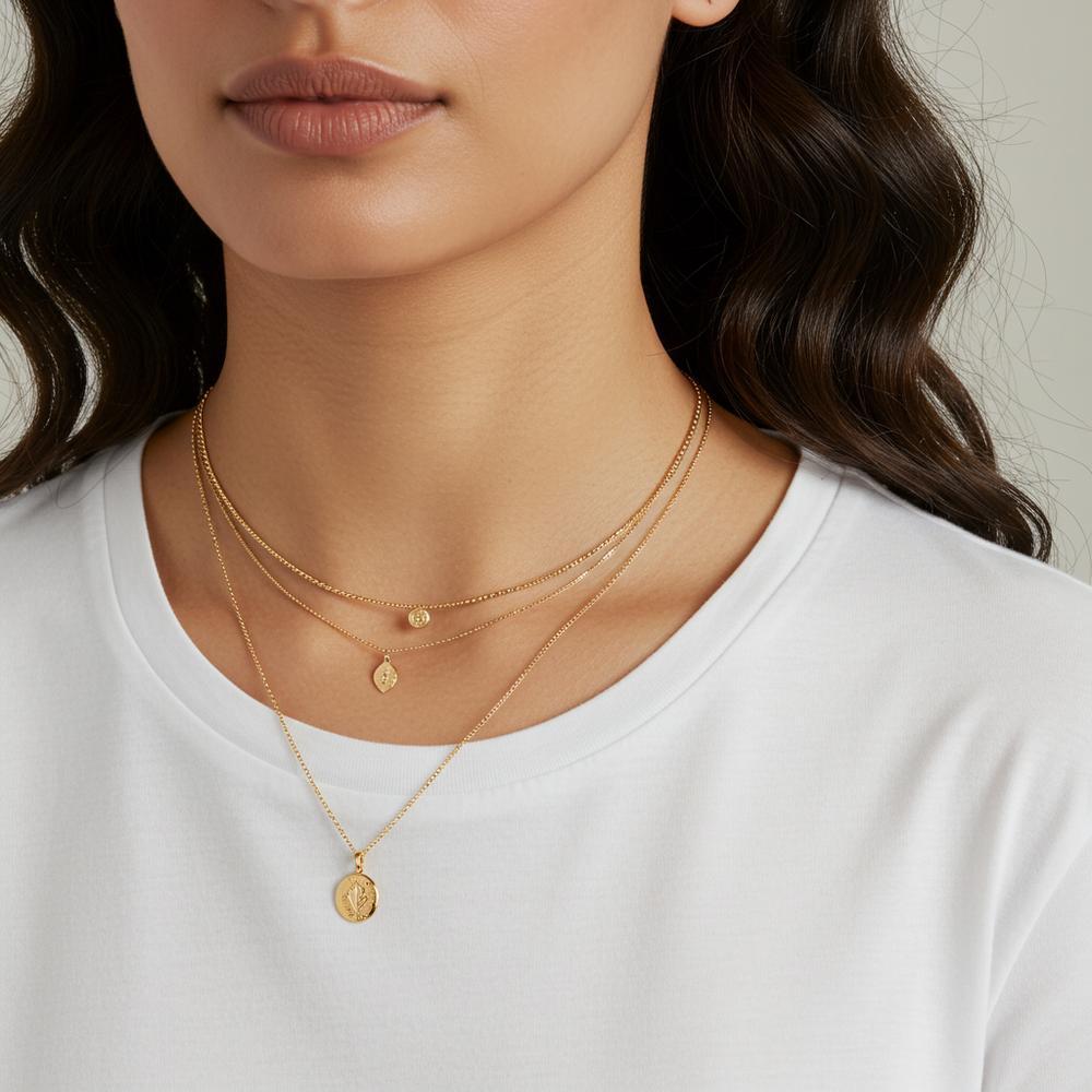 A stunning collection of the most popular necklace styles, featuring pendant, choker, pearl, and layered designs.