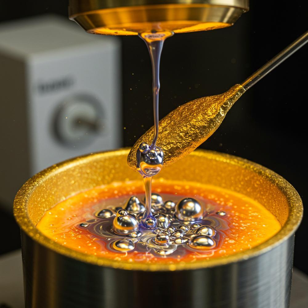 Close-up of rare blue gold jewelry showcasing its unique color and brilliance