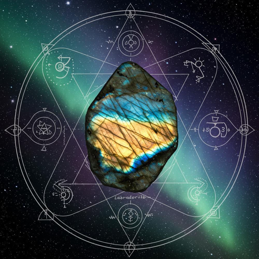 Labradorite gemstone jewelry showcasing its iridescent colors and spiritual symbolism