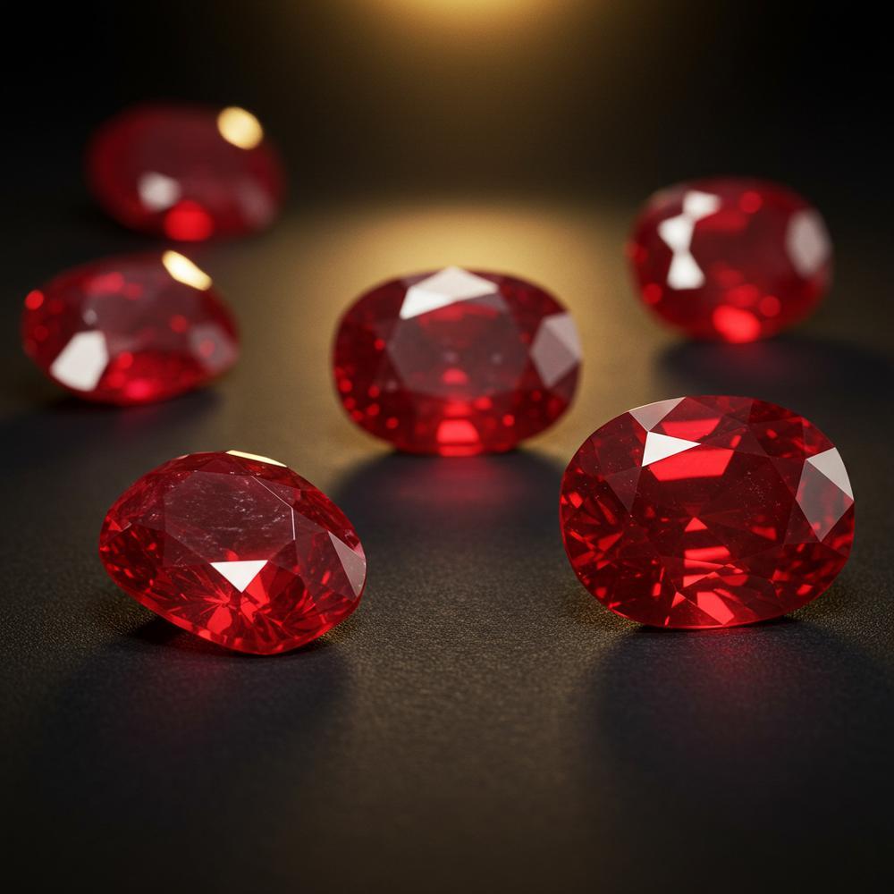 A stunning Burmese ruby showcasing its vivid red hue and remarkable clarity.