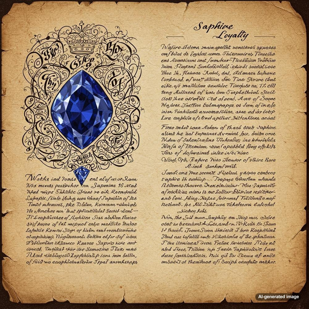 Elegant sapphire jewelry symbolizing loyalty and commitment