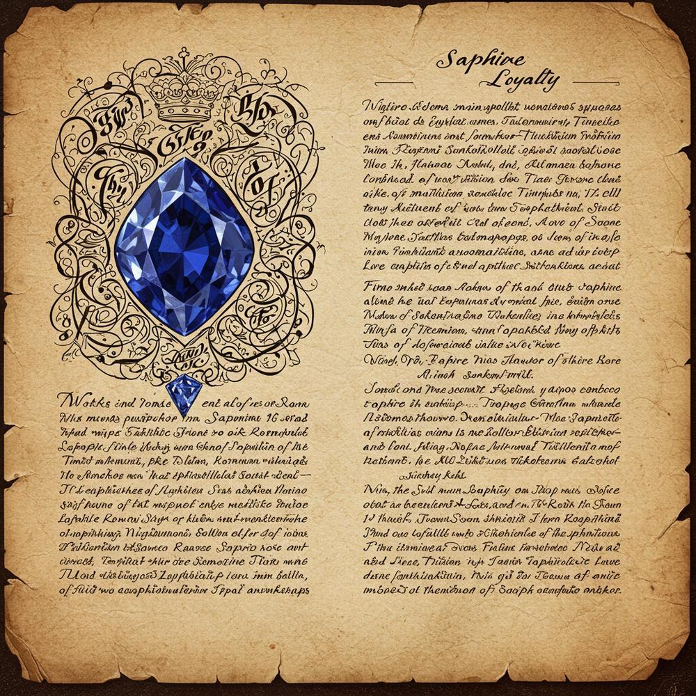 Elegant sapphire jewelry symbolizing loyalty and commitment