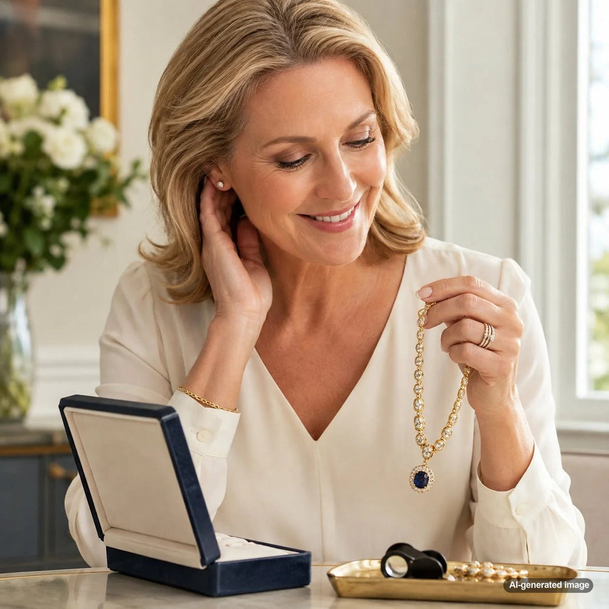 Estate jewelry displayed for a thoughtful fine jewelry buying guide