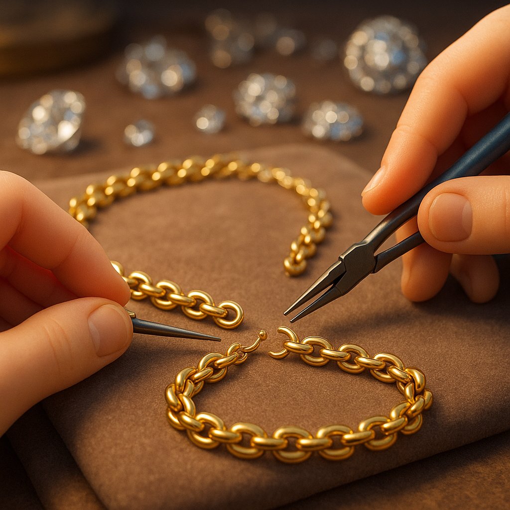 Broken necklace with tools for quick repair and prevention tips