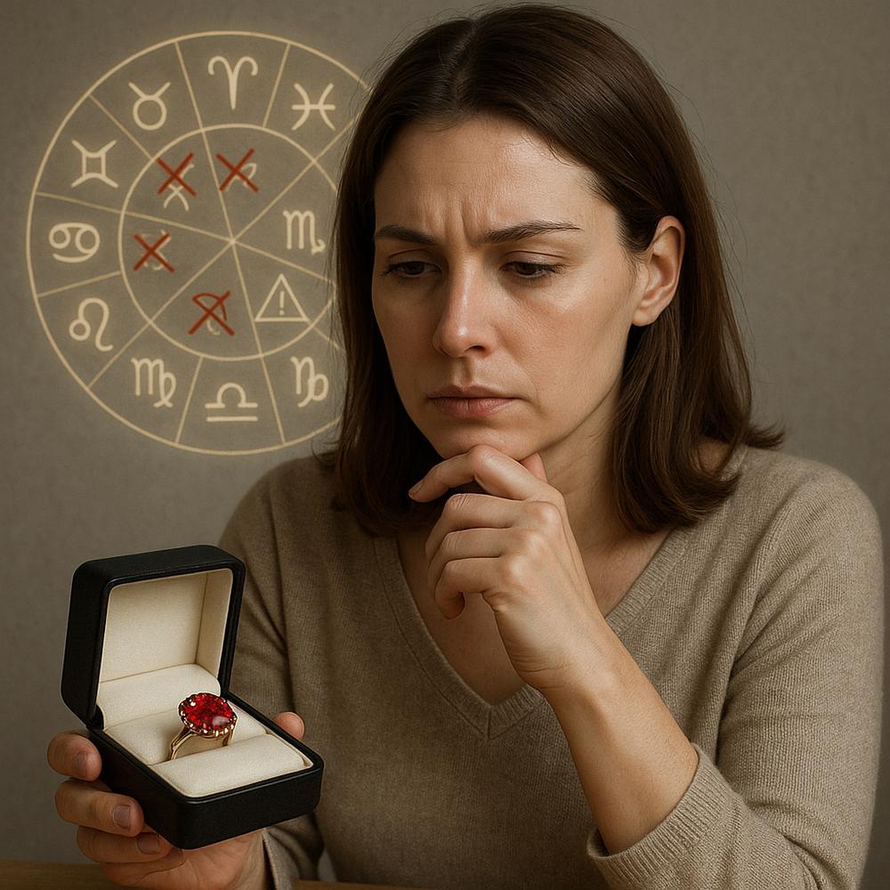A stunning ruby gemstone set in an elegant gold ring, showcasing its deep red hue and brilliance.