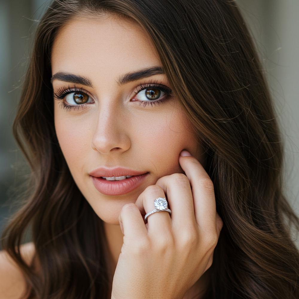 A stunning diamond engagement ring showcasing the brilliance and elegance of fine jewelry