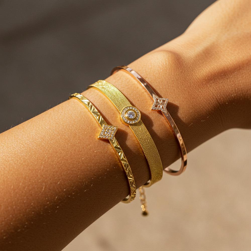 Yellow gold and rose gold rings side by side, showcasing their unique hues and elegance.