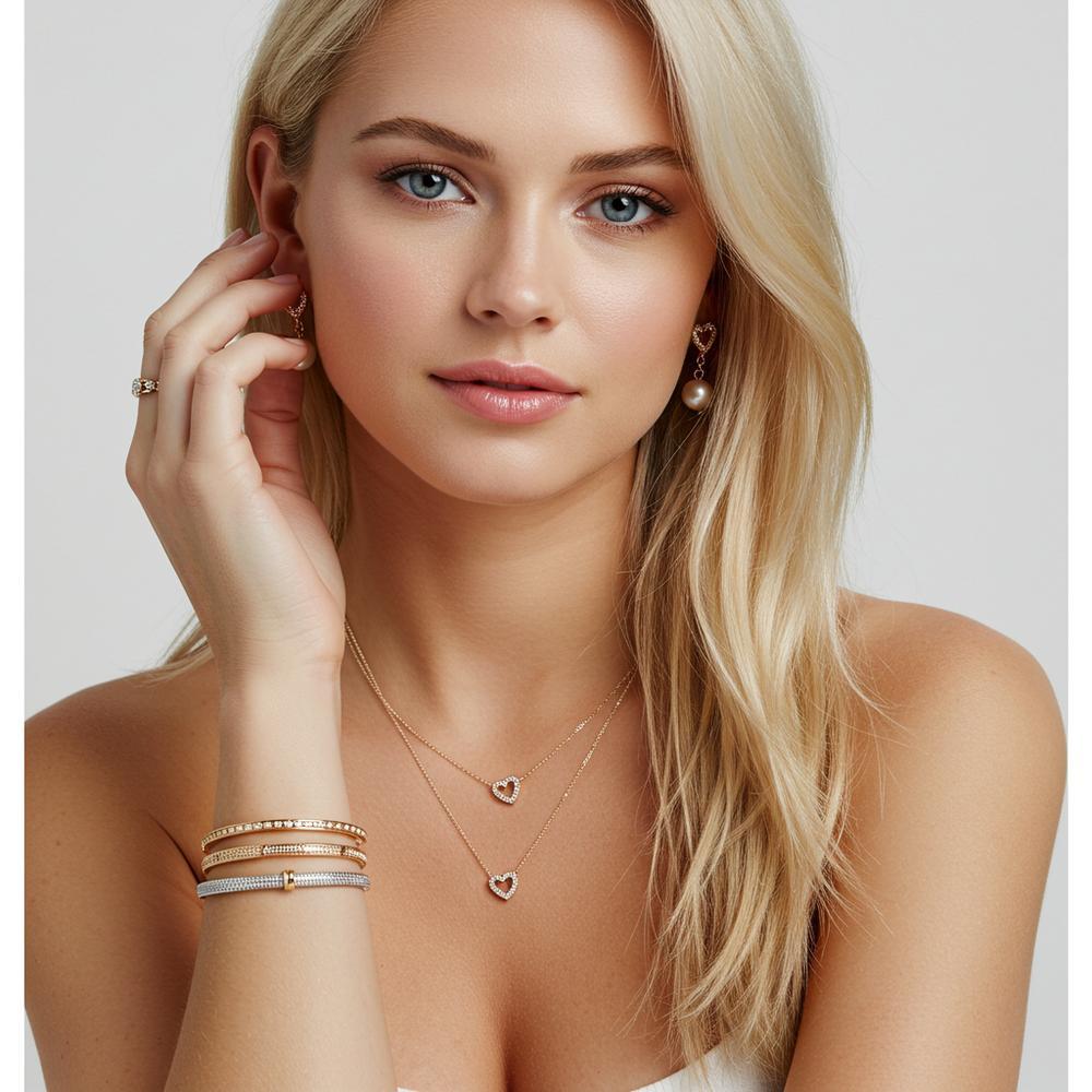 Elegant heart-shaped jewelry pieces perfect for Valentine's Day