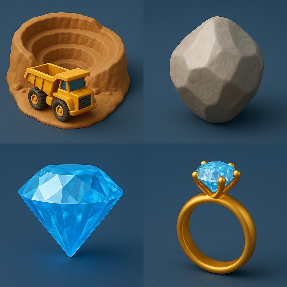 De Beers diamond jewelry showcasing brilliant cuts and elegant designs