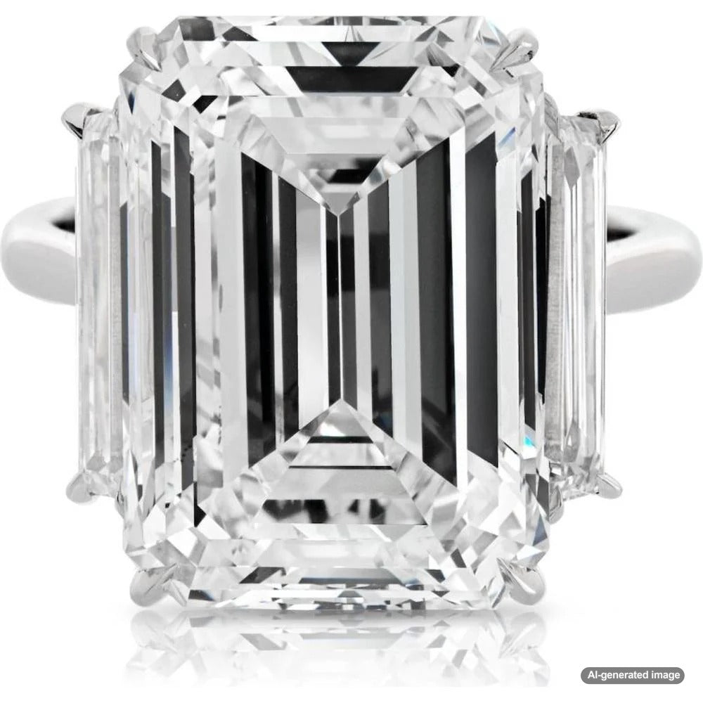 Close-up of a dazzling diamond ring sparkling under light