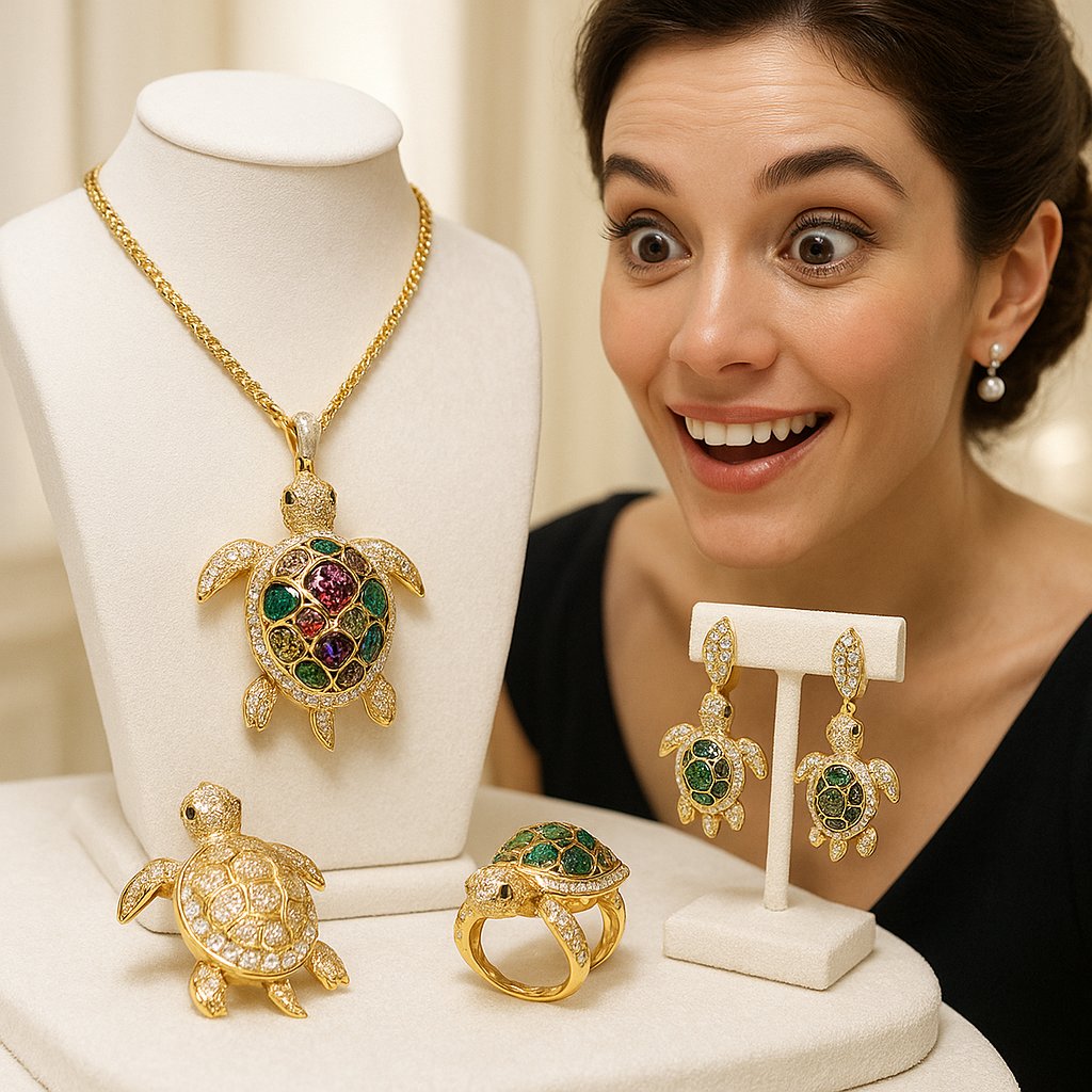 Elegant turtle pendant jewelry symbolizing strength and longevity