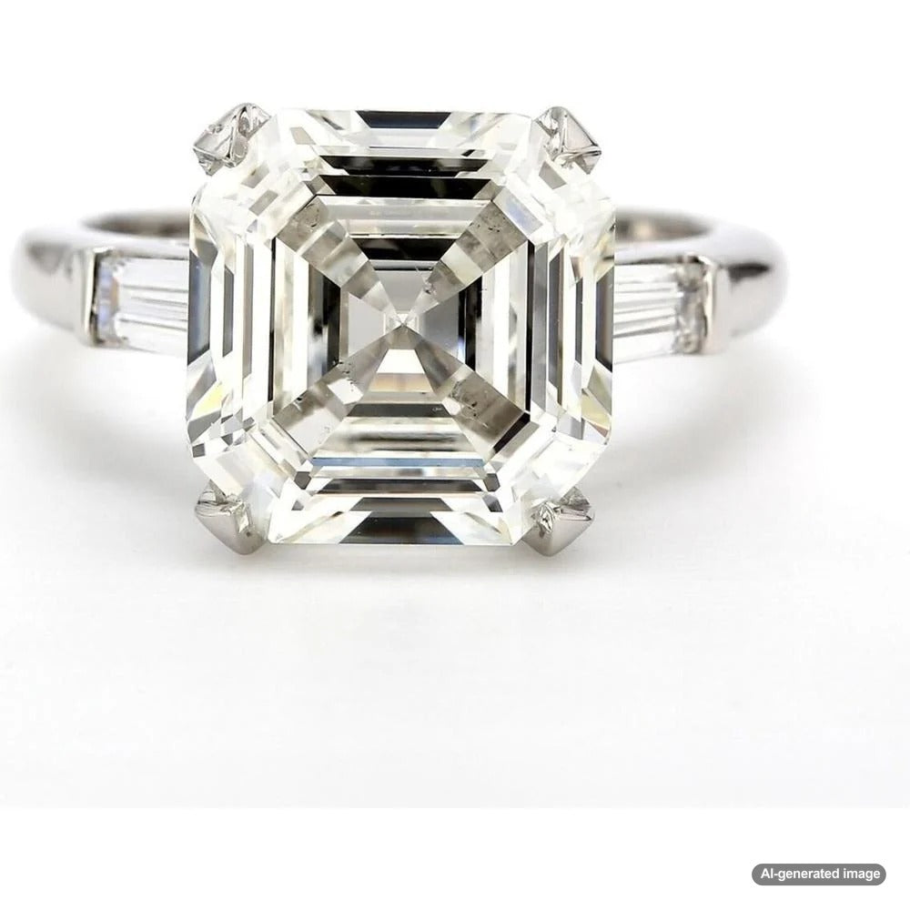 Elegant three-stone diamond engagement ring showcasing brilliant cut stones in a classic setting