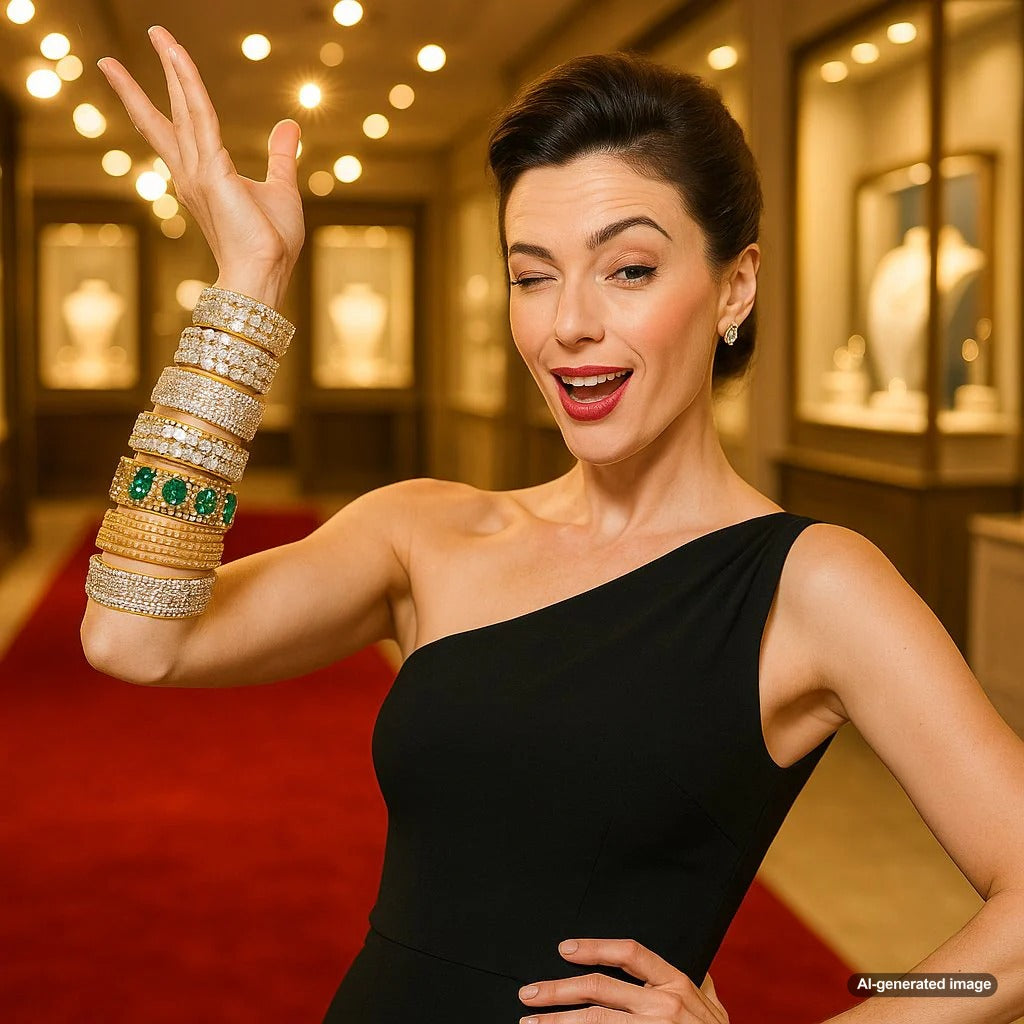 A stunning gold cuff bracelet with intricate detailing, perfect for making a bold fashion statement.