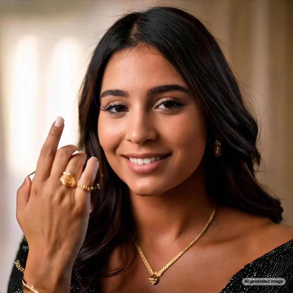 Elegant pinky ring adorned with gemstones