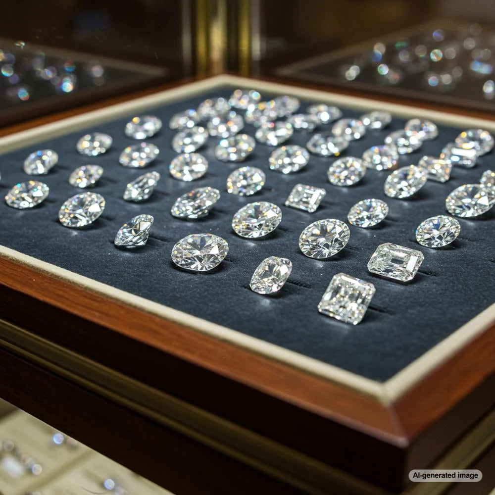 Lab diamond jewelry showcasing brilliance and elegance