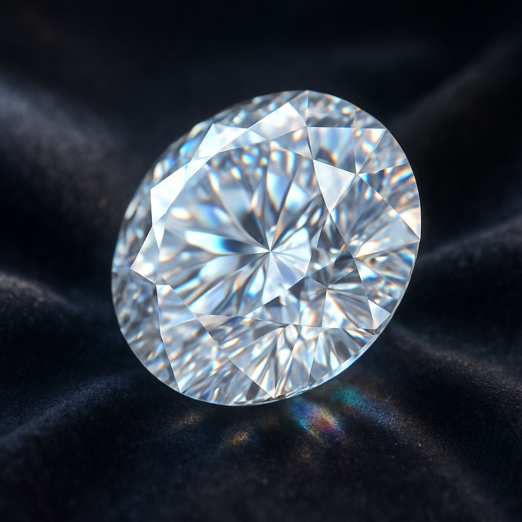 Close-up of a dazzling lab-grown diamond ring catching light, showcasing its brilliant sparkle