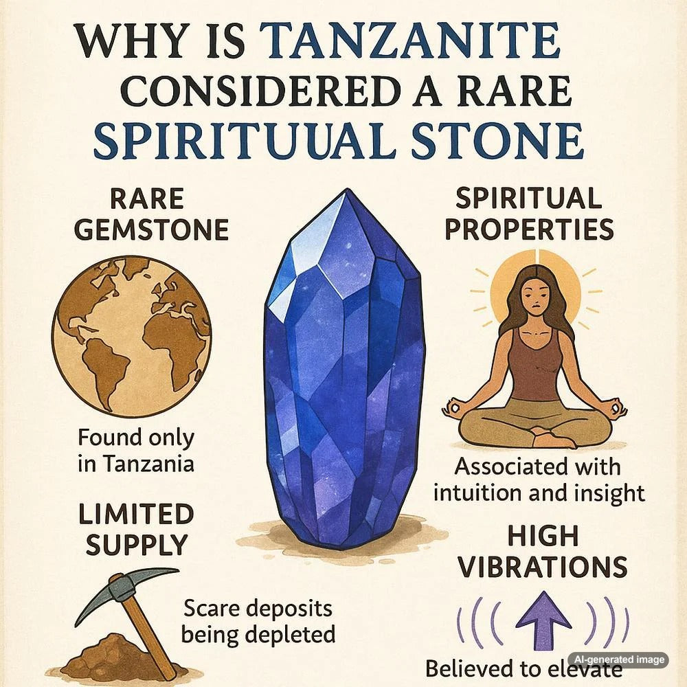 A stunning tanzanite gemstone jewelry piece showcasing its rare blue-violet hues