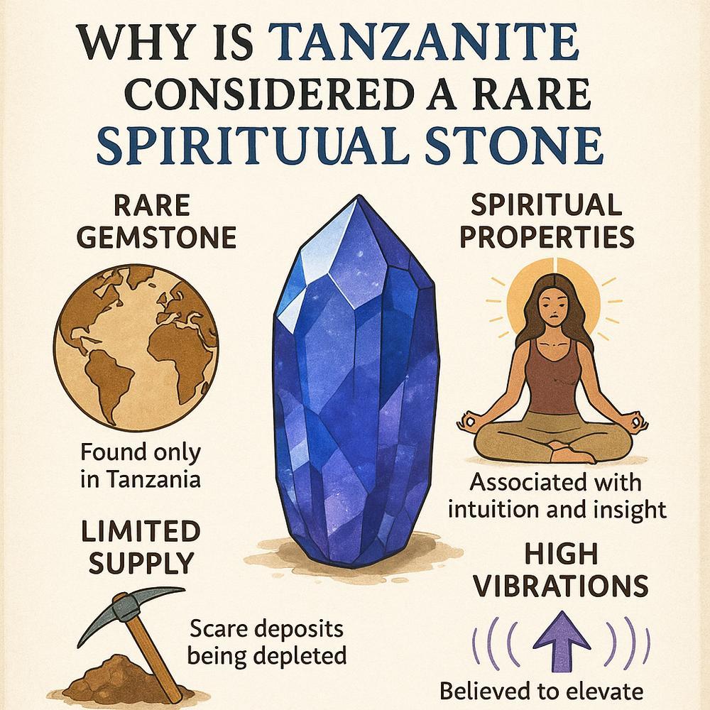 A stunning tanzanite gemstone jewelry piece showcasing its rare blue-violet hues