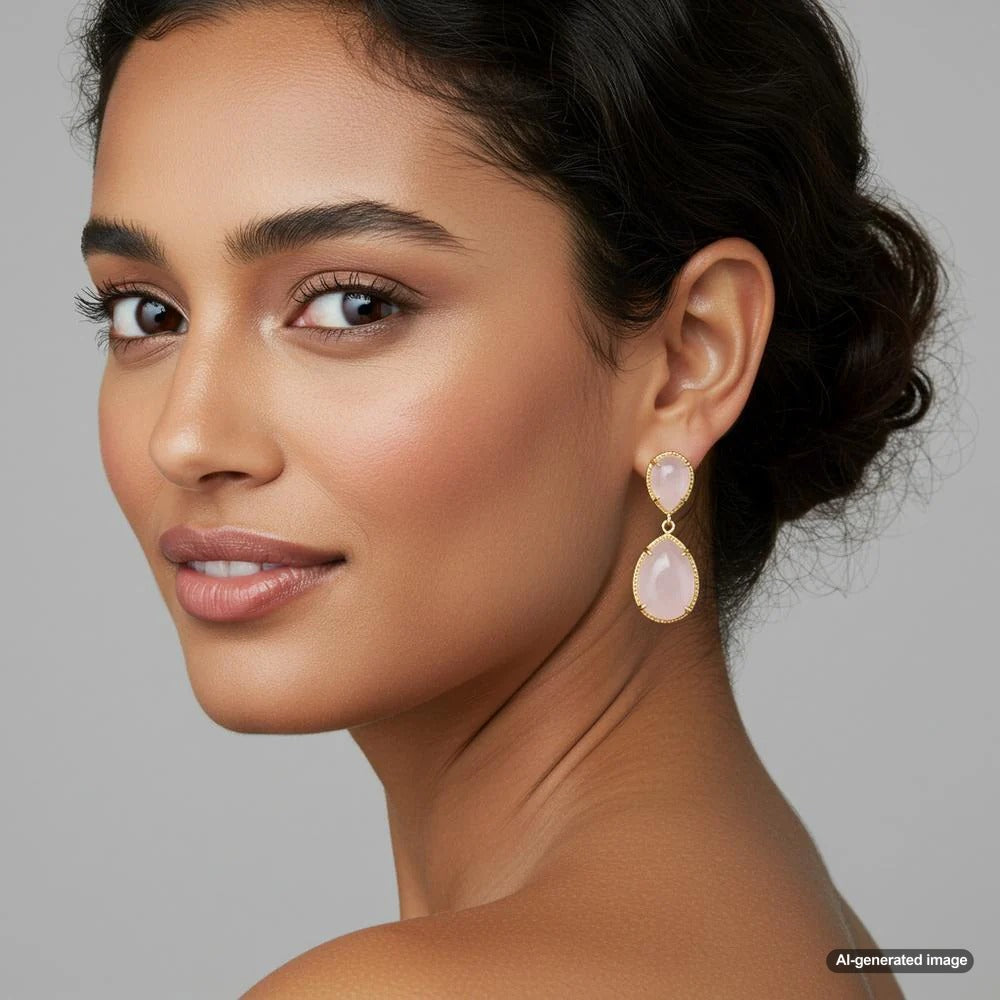 Elegant rose quartz jewelry pieces symbolizing love and compassion
