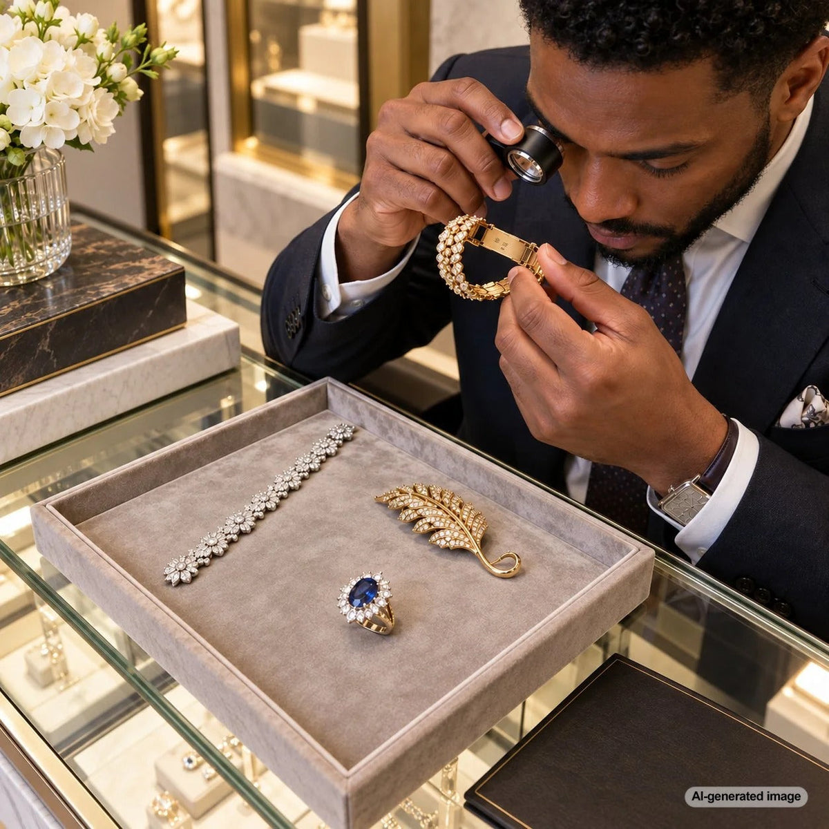 Signed estate jewelry showcasing fine craftsmanship, vintage design, and collectible details