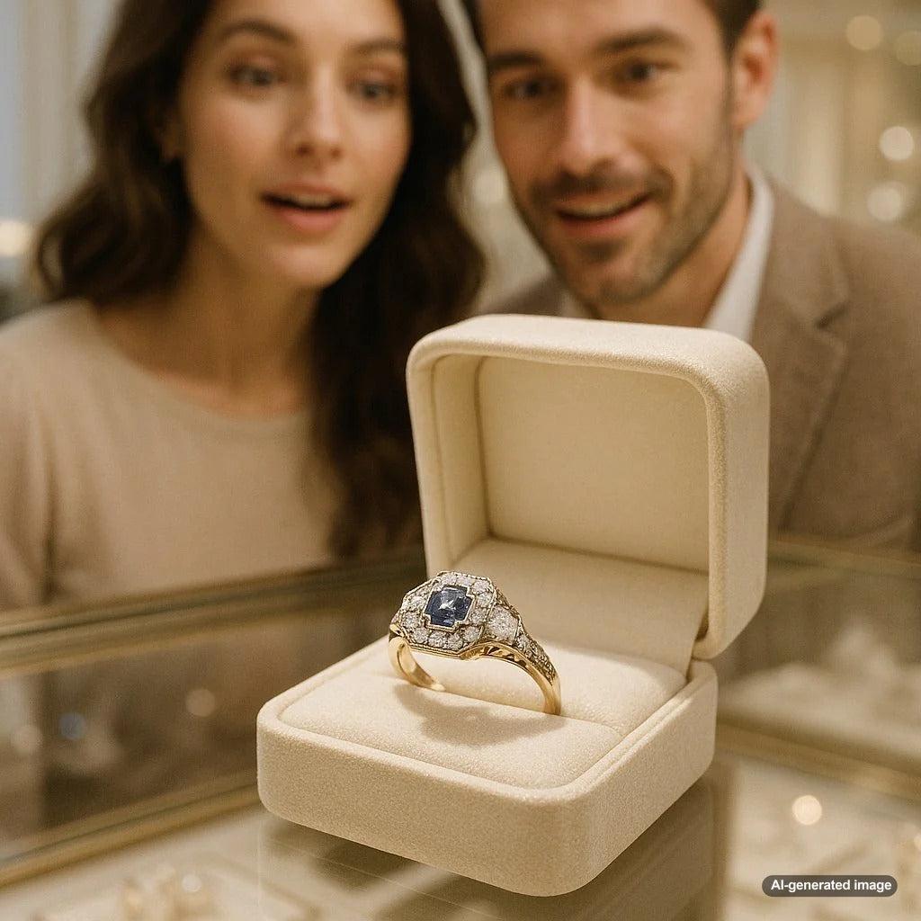 A stunning collection of vintage and antique engagement rings featuring intricate filigree, milgrain details, and unique gemstone settings