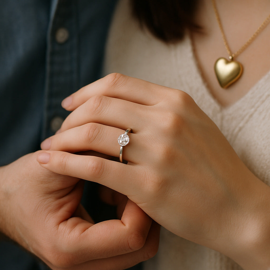 A close-up of a beautifully crafted heart-shaped pendant necklace resting on a velvet box, symbolizing love and devotion