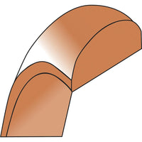 10K Rose Gold 5mm Lightweight Half Round Wedding Band Size 5