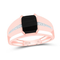 10K Rose Gold Diamond Band Ring - 2 Carat Total Gemstone Weight