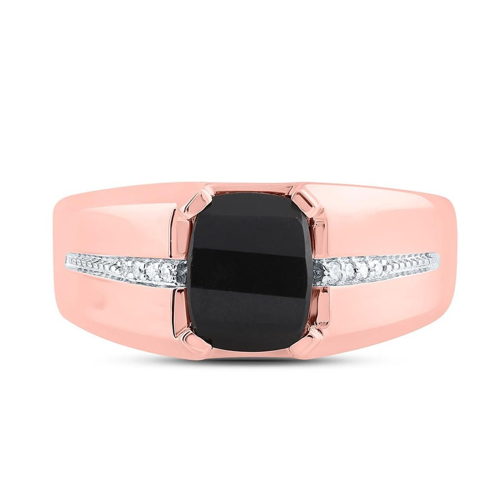 10K Rose Gold Diamond Band Ring - 2 Carat Total Gemstone Weight