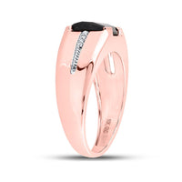 10K Rose Gold Diamond Band Ring - 2 Carat Total Gemstone Weight