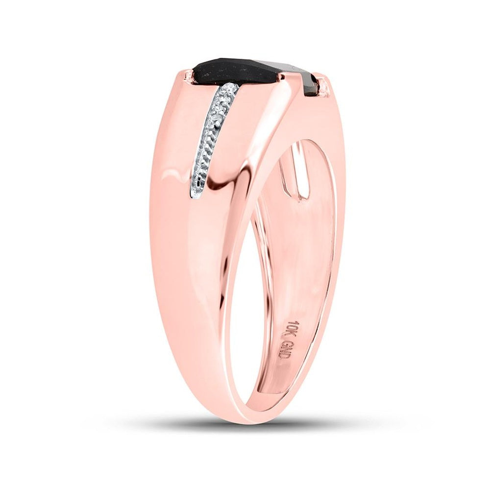 10K Rose Gold Diamond Band Ring - 2 Carat Total Gemstone Weight