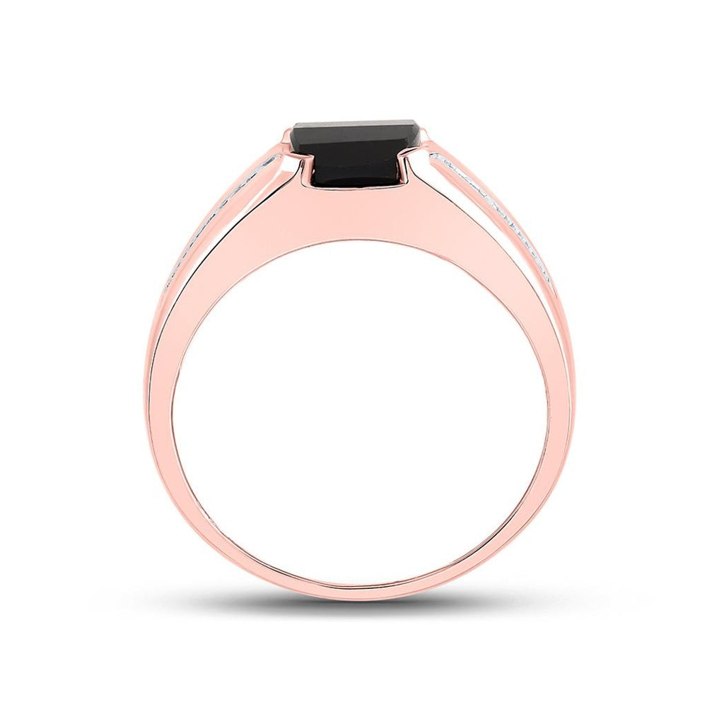 10K Rose Gold Diamond Band Ring - 2 Carat Total Gemstone Weight