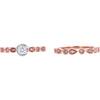 10K Rose Gold Diamond Bridal Set with 0.33 Carat Total Diamond Weight