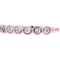 10K Rose Gold Diamond Miracle Set Band - 1.00 Carats Total Diamond Weight