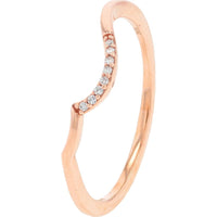 10K Rose Gold Morganite Bridal Set with Diamond Accents - 0.06 Carat Total Diamond Weight