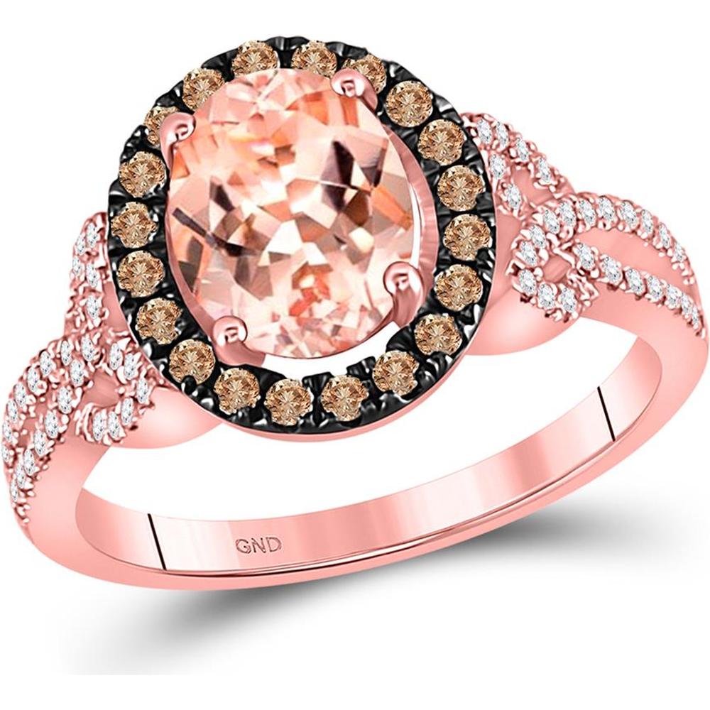 Browns Jewellers Browns Morganite Ring 10K Rose Gold Oval