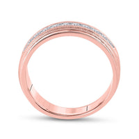 10K Rose Gold Round Diamond Bridal Ring - 1/2 Carat Total Diamond Weight