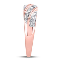 10K Rose Gold Round Diamond Bridal Ring Set - 1/3 Carat Total Diamond Weight