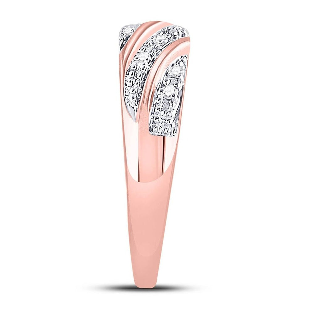 10K Rose Gold Round Diamond Bridal Ring Set - 1/3 Carat Total Diamond Weight