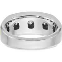 10K Two-Tone Gold Men's 5-Stone Diamond Ring - 1/2 Carats Total Diamond Weight by IBGoodman