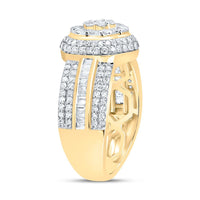 10K Two-Tone Gold Round Diamond Ring - 1 Carat Total Diamond Weight