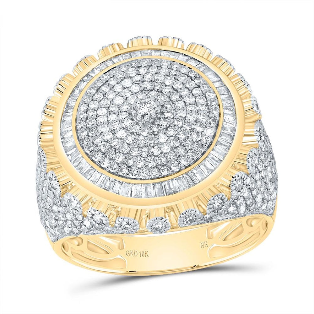 10K Two-Tone Gold Round Diamond Ring - 2 Carat Total Diamond Weight