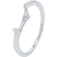 10K White Gold 0.25 Carat Diamond Bridal Set with Milgrain Detail and Prong Setting