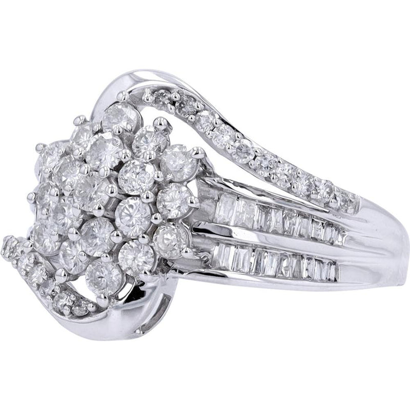 10K White Gold 1 Carat Diamond Solitaire Ring