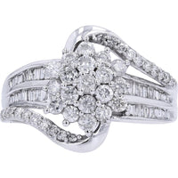 10K White Gold 1 Carat Diamond Solitaire Ring