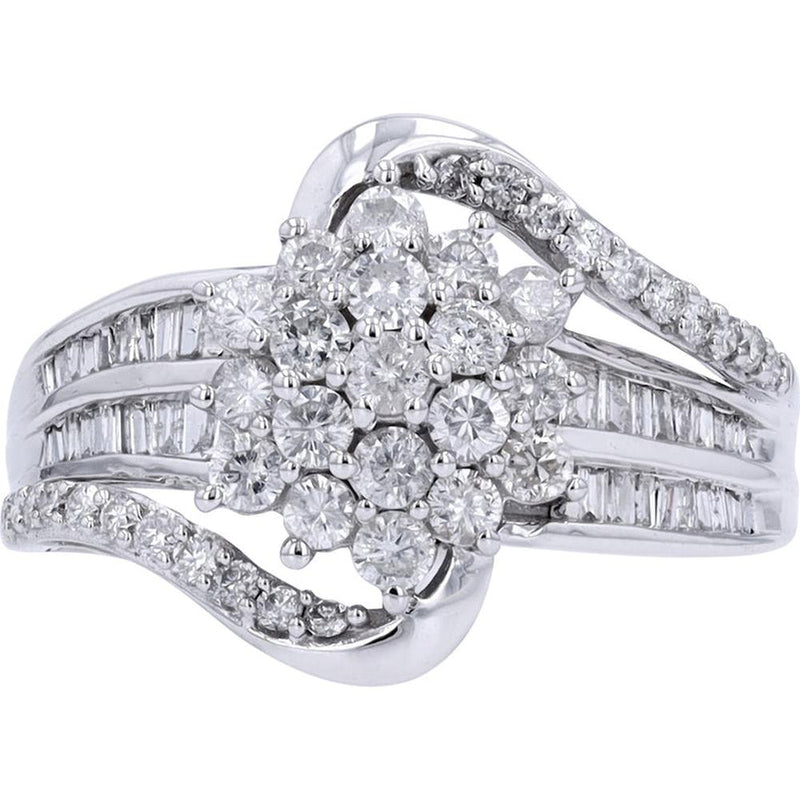 10K White Gold 1 Carat Diamond Solitaire Ring