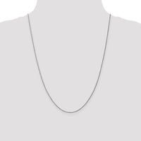 10K White Gold 16" Diamond-Cut Rope Chain - Polished Finish